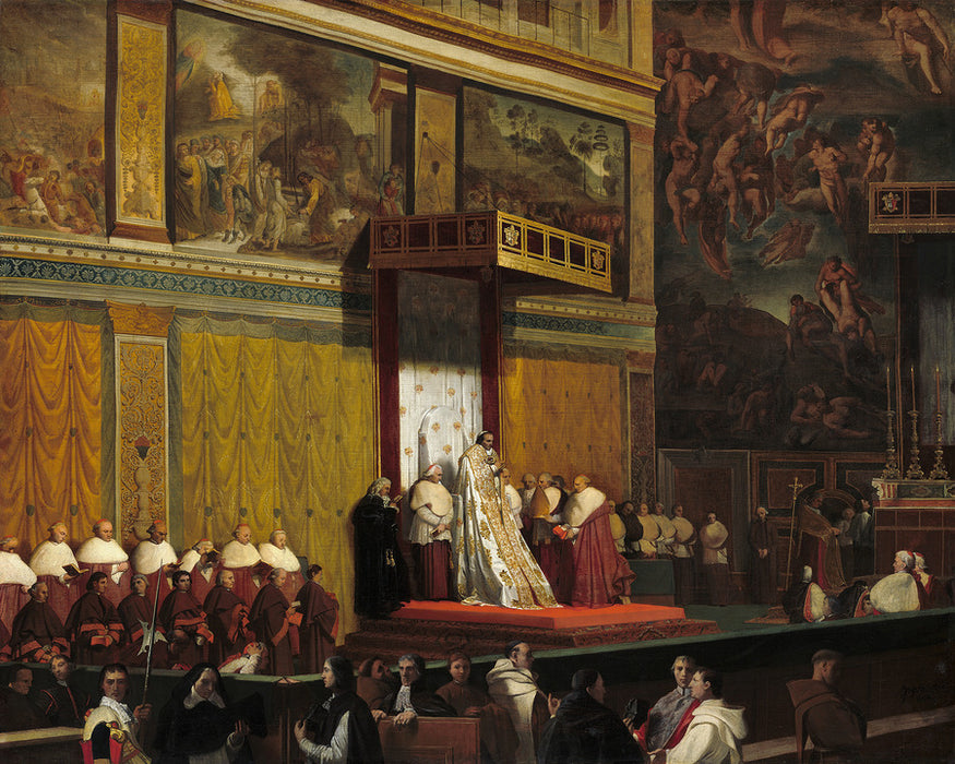 Pope Pius VII in the Sistine Chapel