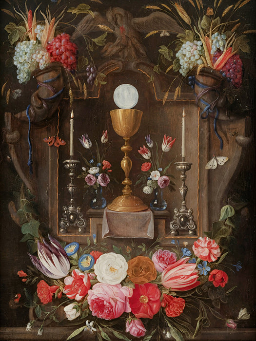 Altar Niche with Symbols of the Eucharist
