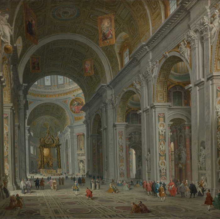 Interior of Saint Peter Basilica