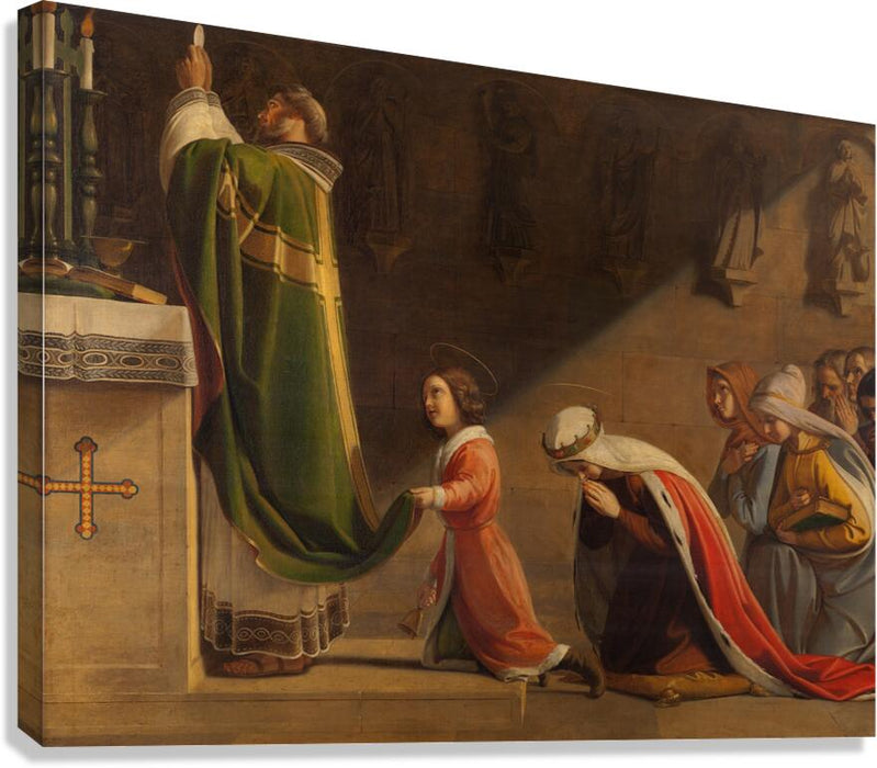 Saints Wenceslaus and Ludmila During the Mass