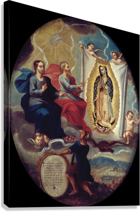 The Eternal Father Painting The Virgin Of Guadalupe