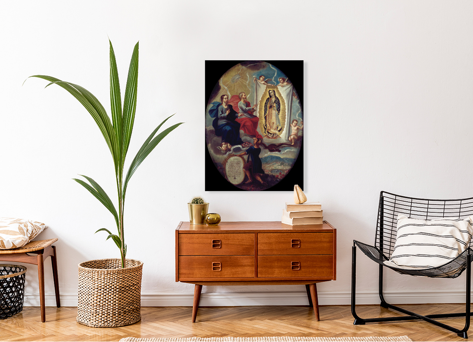 The Eternal Father Painting The Virgin Of Guadalupe