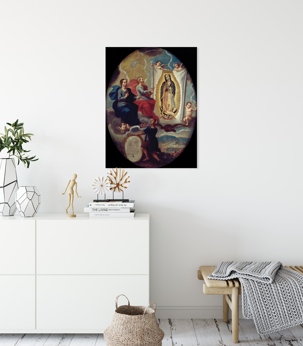 The Eternal Father Painting The Virgin Of Guadalupe