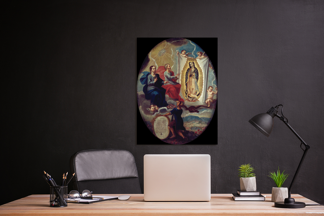 The Eternal Father Painting The Virgin Of Guadalupe