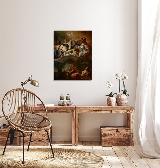 The Holy Trinity With Souls In Purgatory